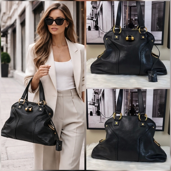 Yves Saint Laurent Handbags - Yves Saint Laurent  Muse Handbag Black Leather